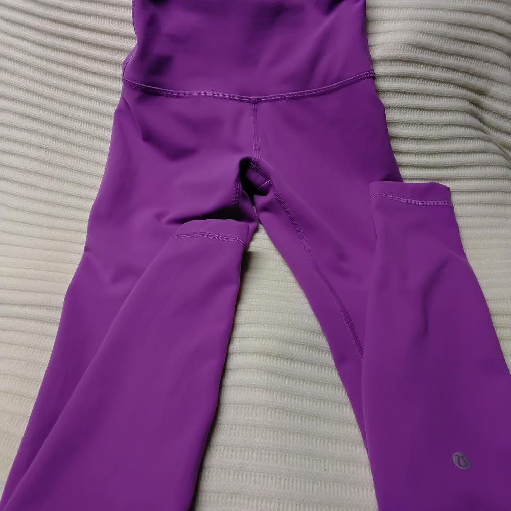lululemon athletica Purple Leggings High-Rise Size 2